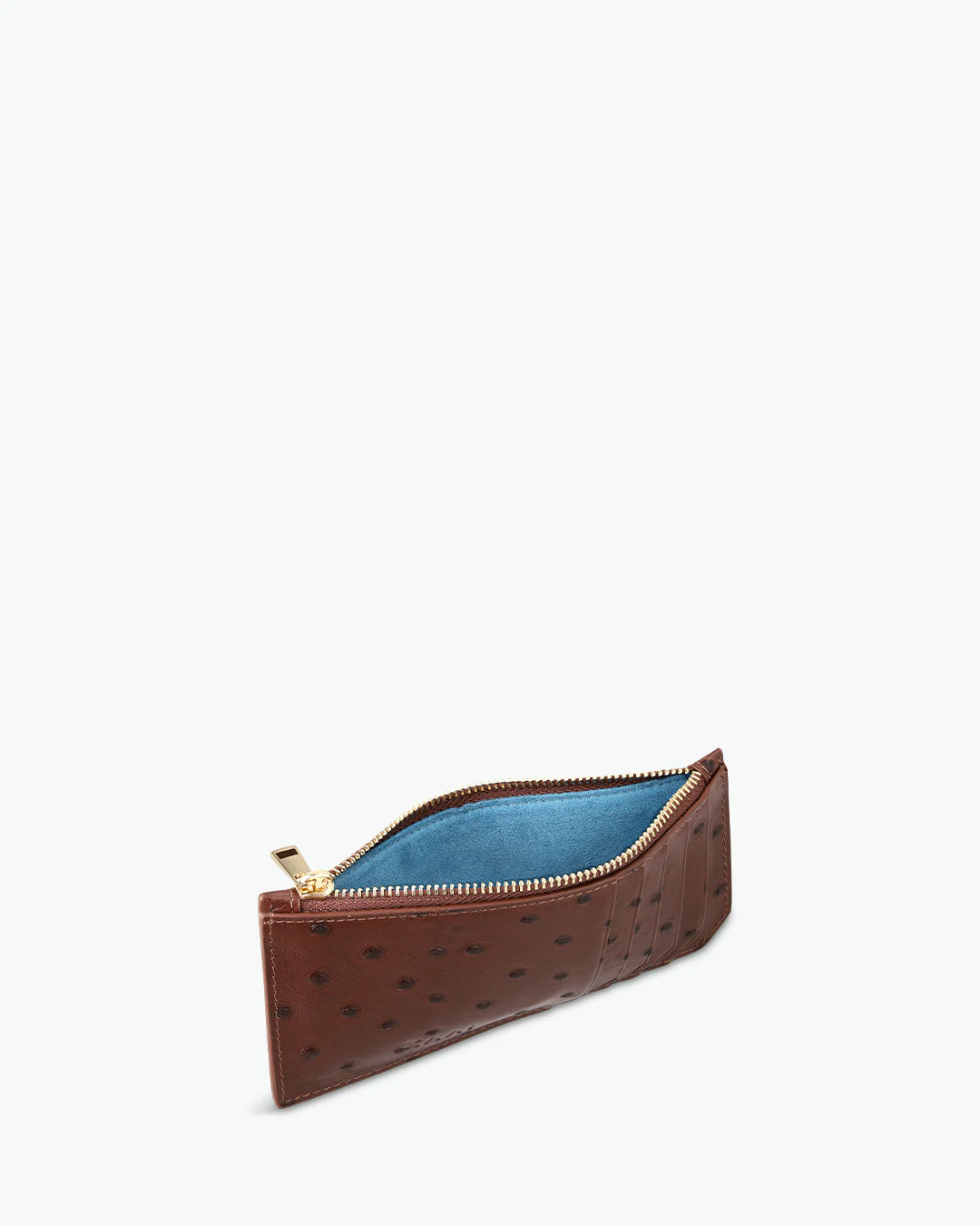 Cardholder - ostrich chocolate brown - Image 2