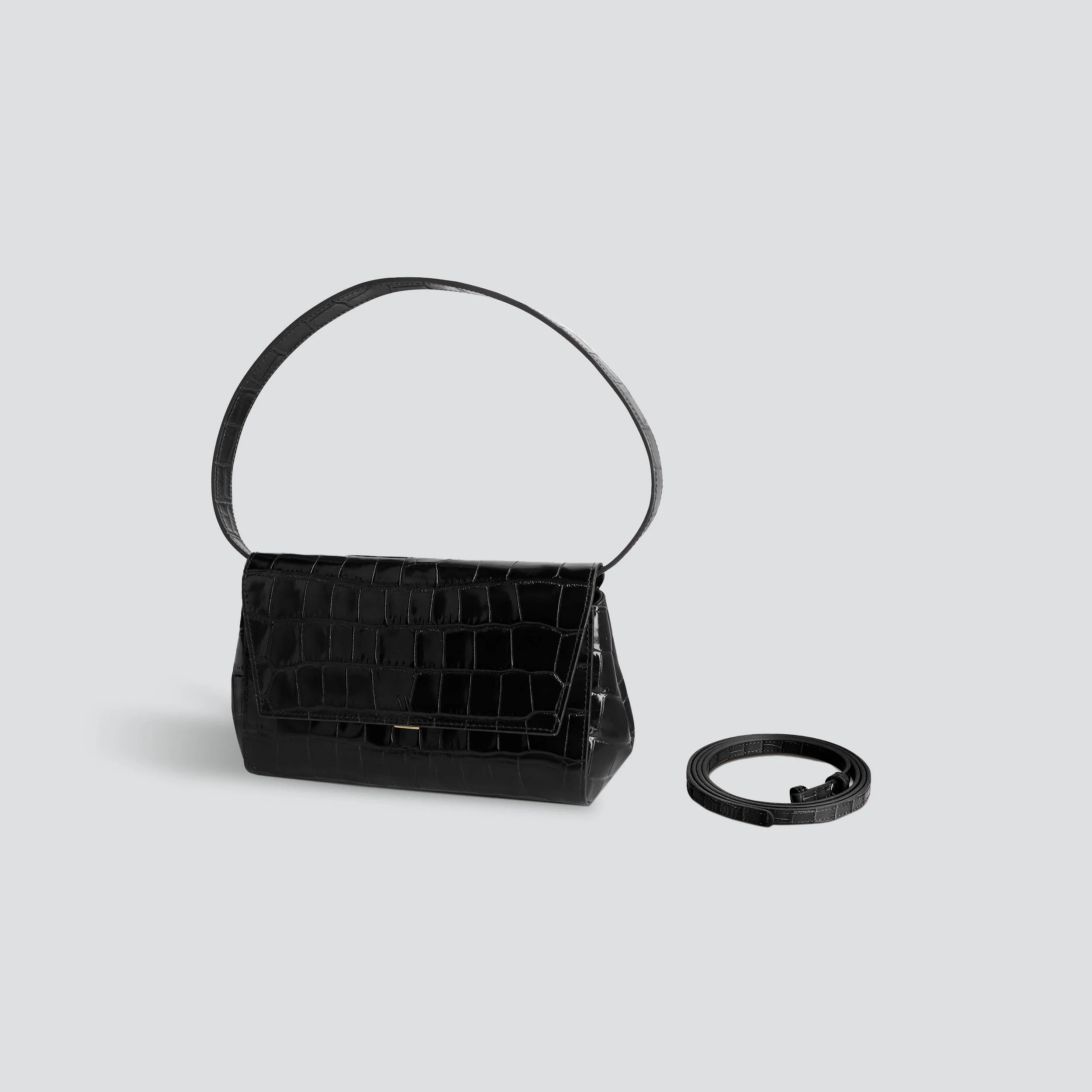 Ikon Clutch - croco black