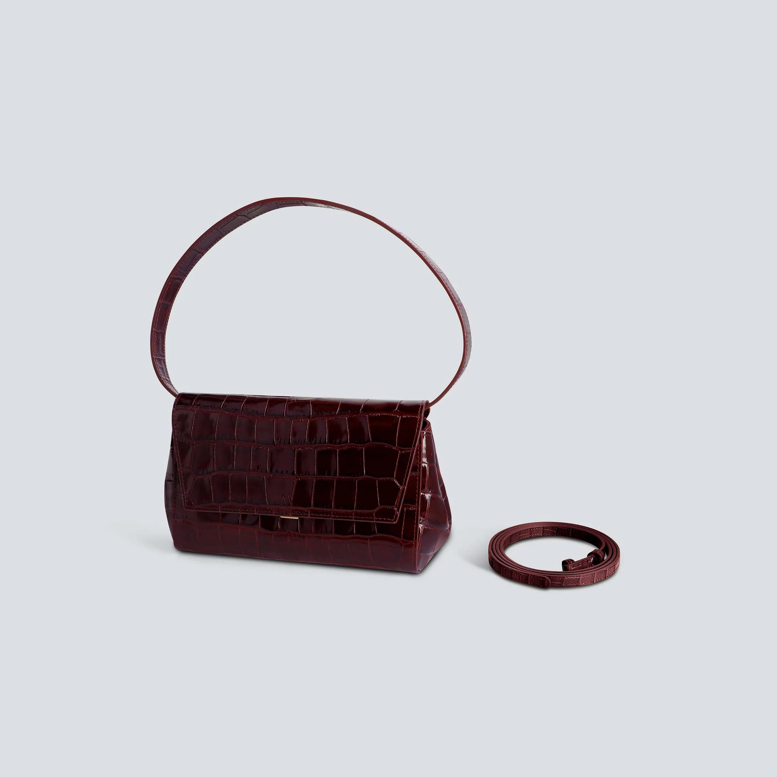 Ikon Clutch - croco fondant
