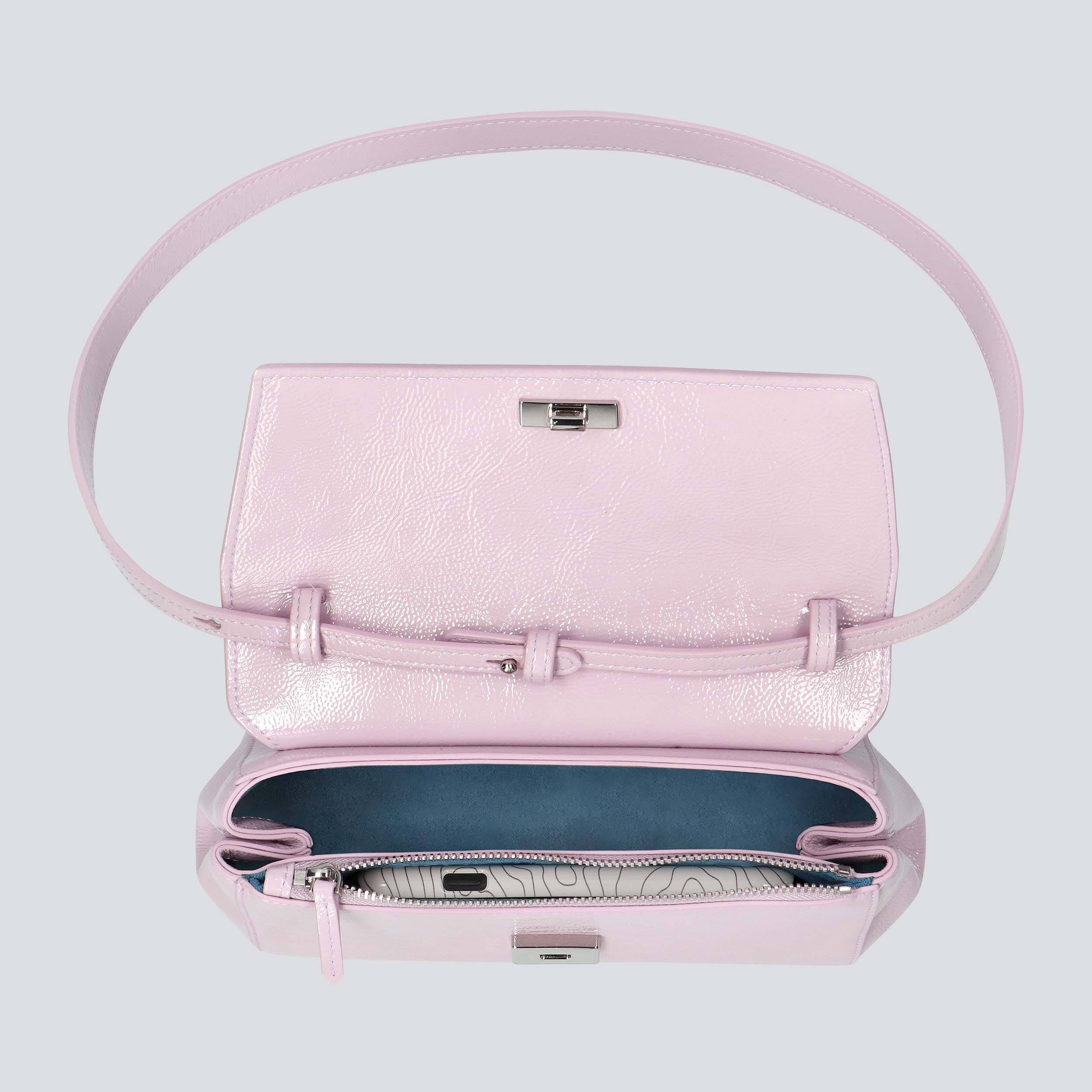 Ikon Clutch - naplack light lilac - Image 2