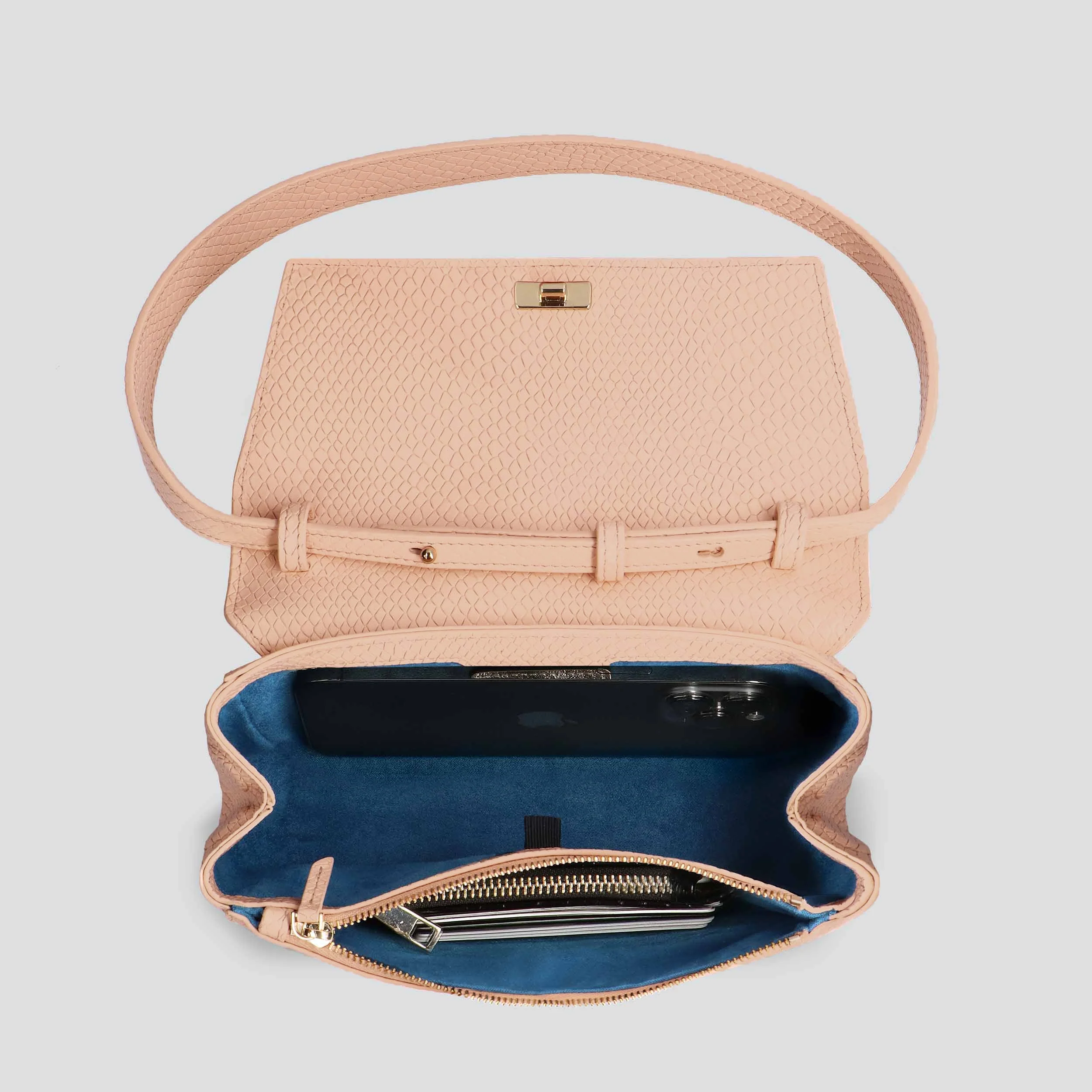 Ikon clutch - lizard peach - Image 3