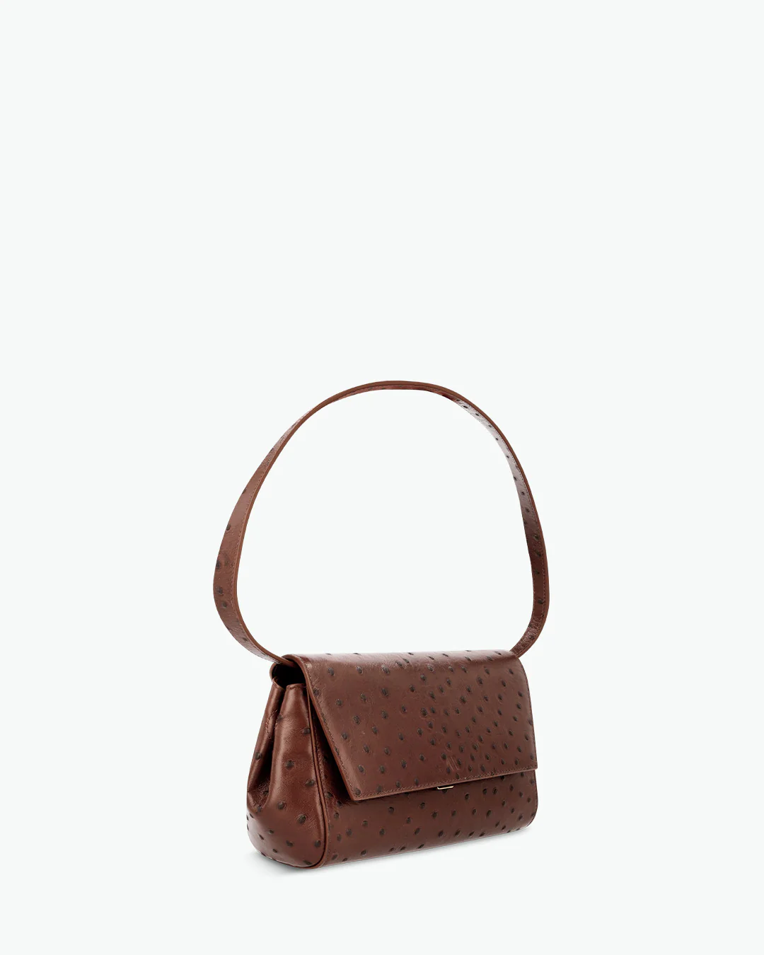 Ikon Clutch - ostrich chocolate brown - Image 2