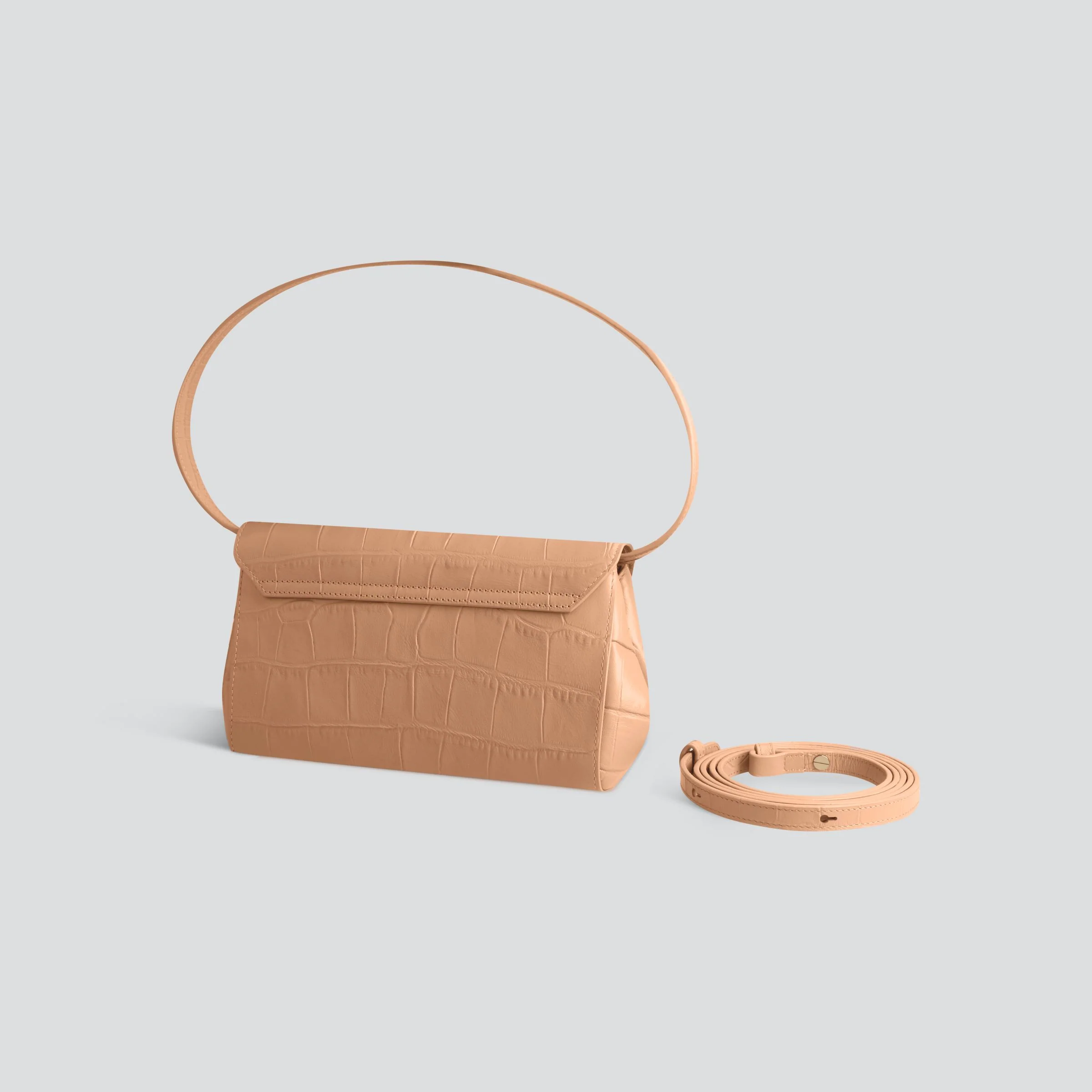 Ikon Clutch - soft croco cappuccino - Image 2