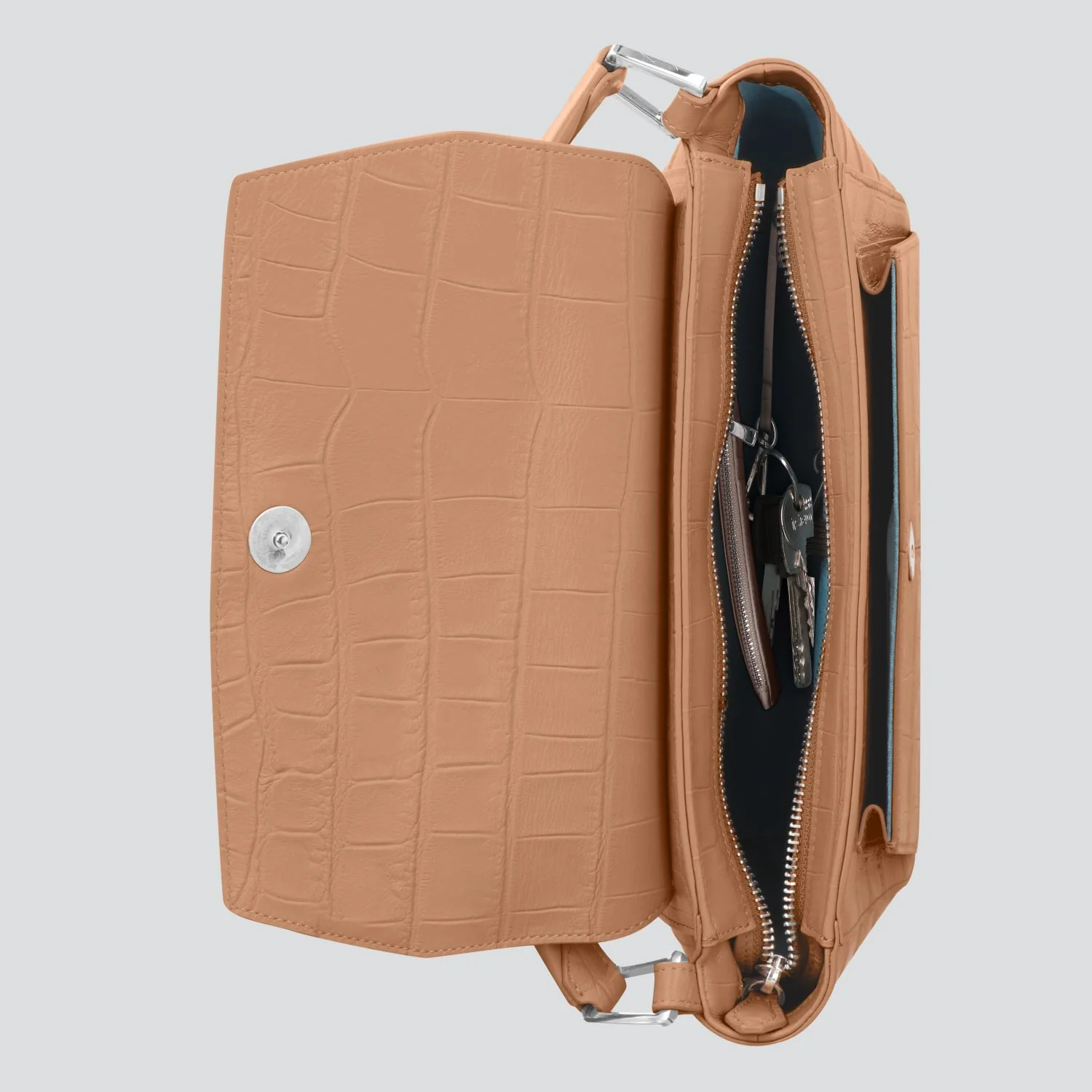 Ikon Shoulder Bag - soft croco cappuccino - Image 3