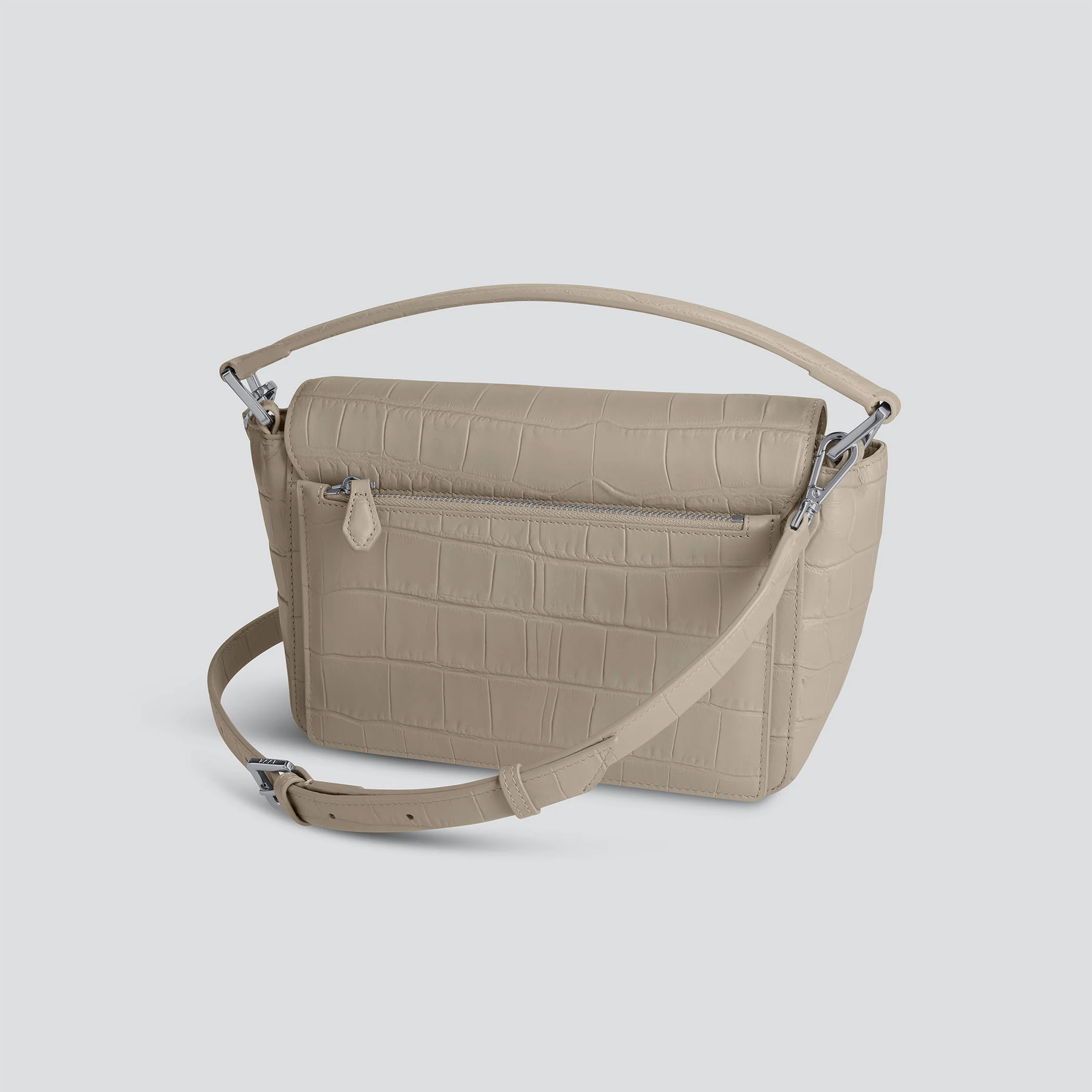 Ikon Shoulder Bag - soft croco clay taupe - Image 3