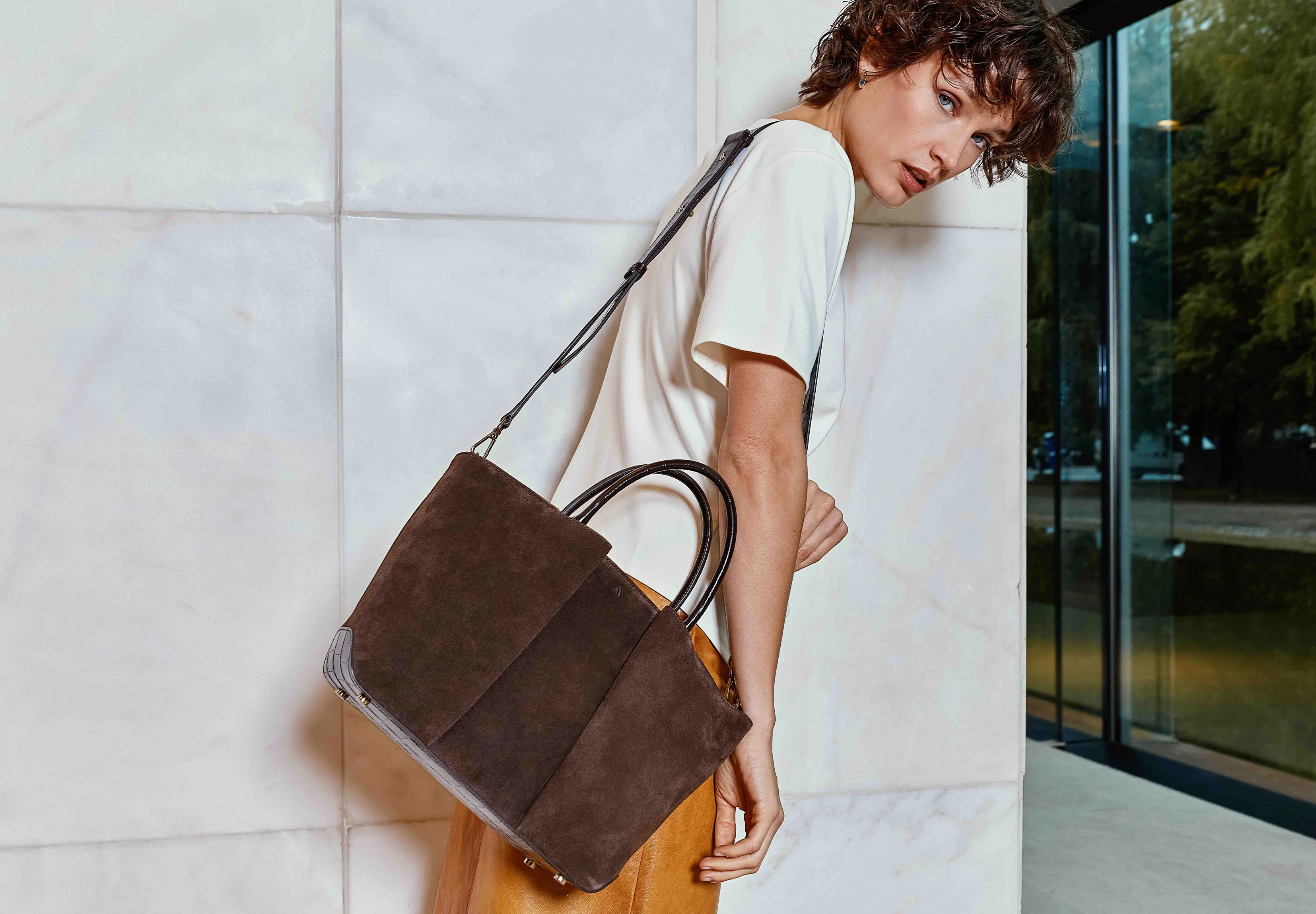 Mini Horizon - suede cognac - Image 4