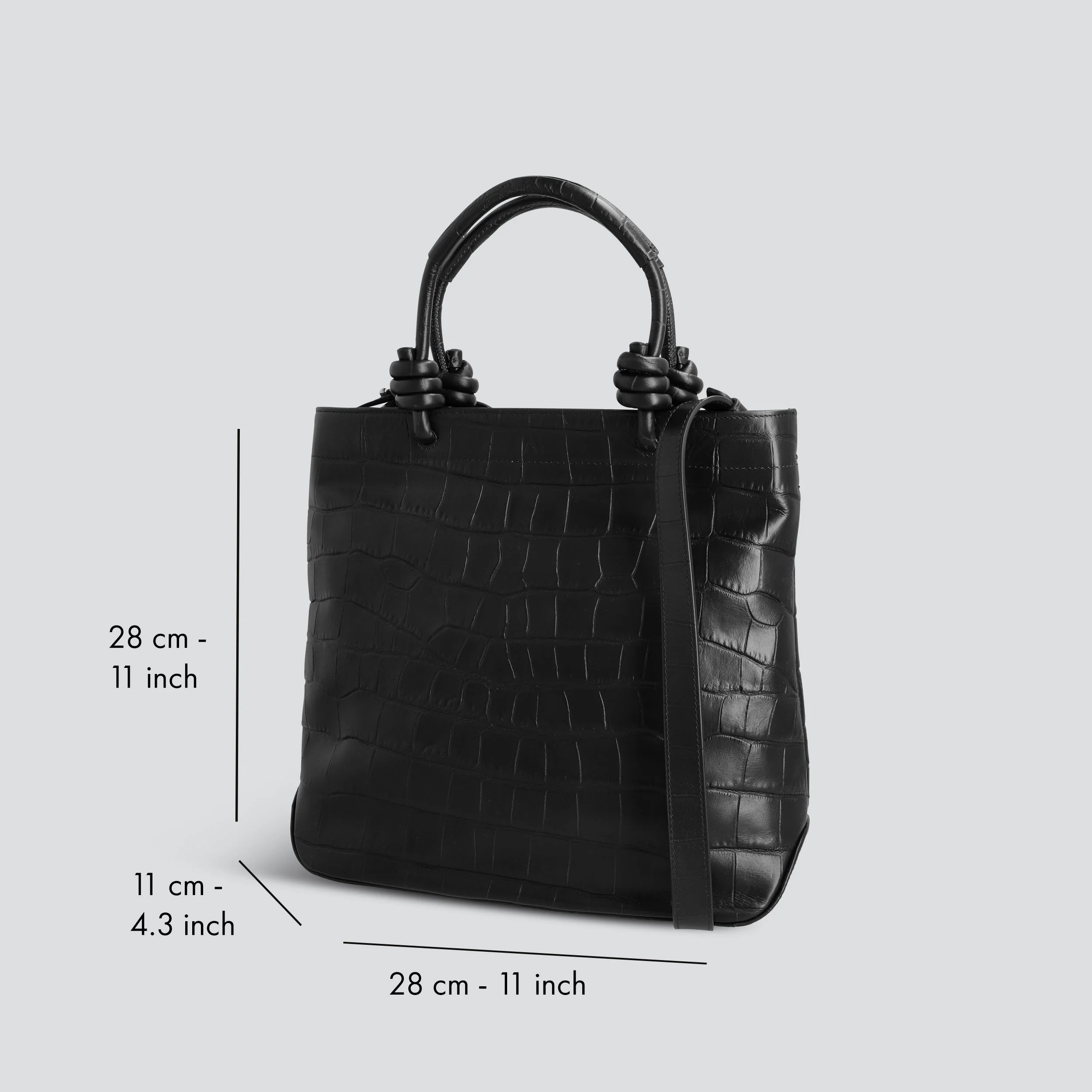 Mini Loop - soft croco black - Image 3