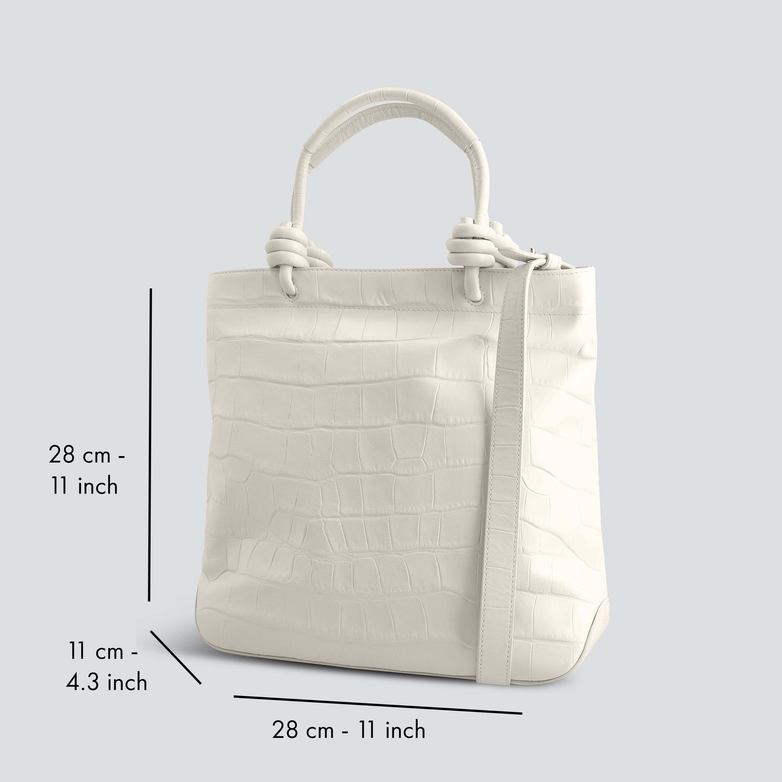 Mini Loop - soft croco chalk white - Image 3