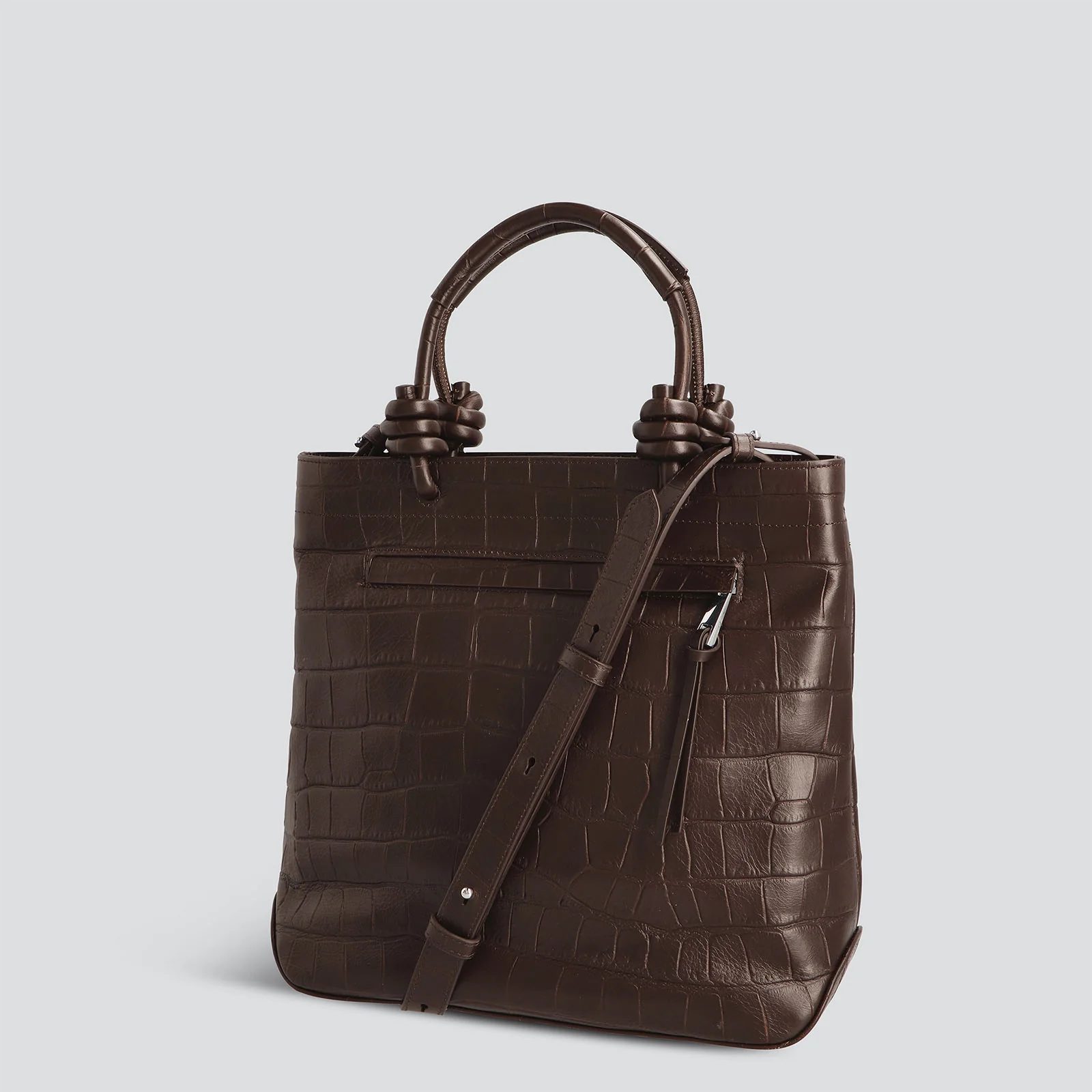 Mini Loop - soft croco espresso - Image 4