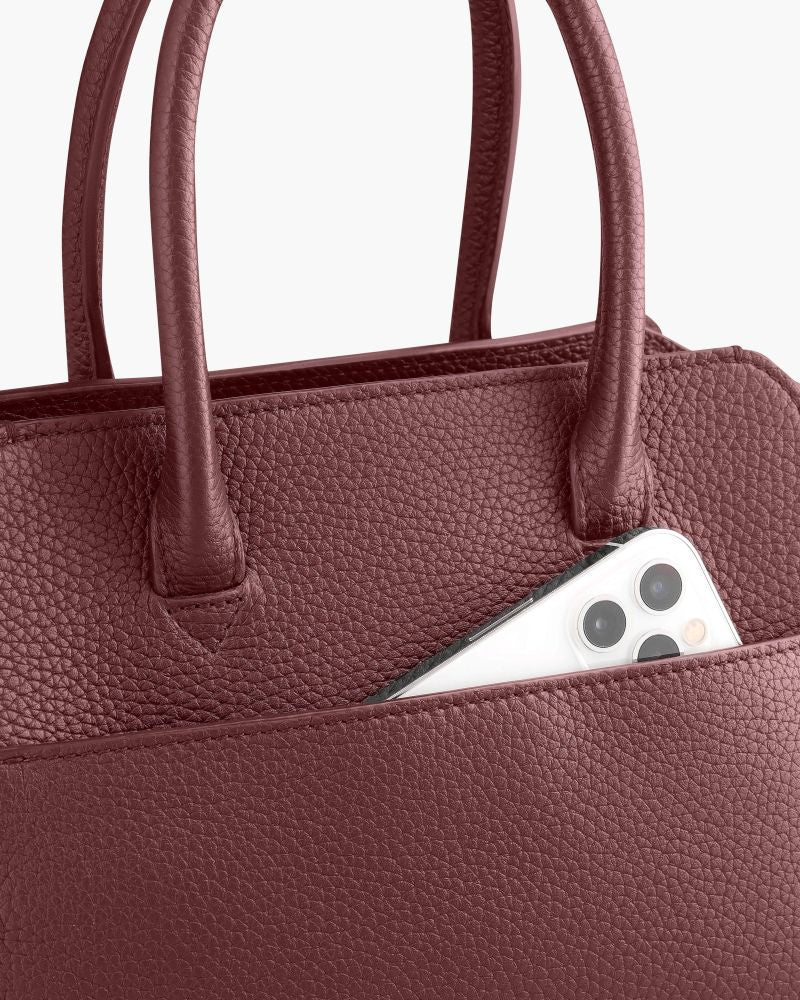 Mini Voyager - grain dark burgundy - Image 4