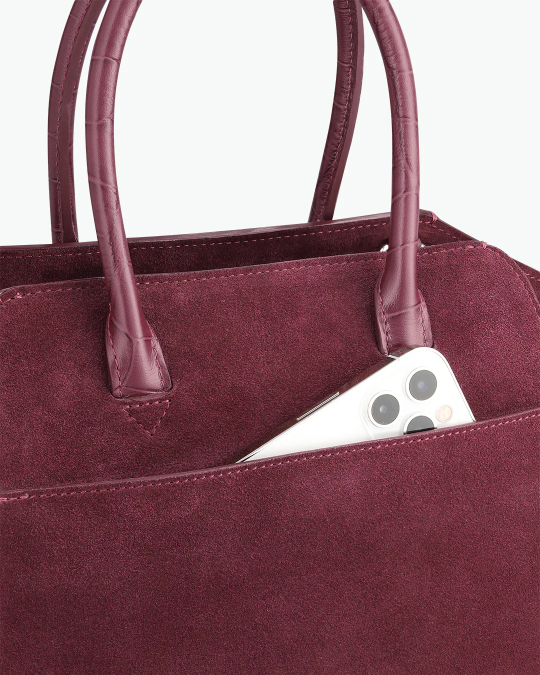 Mini Voyager - suede merlot - Image 5