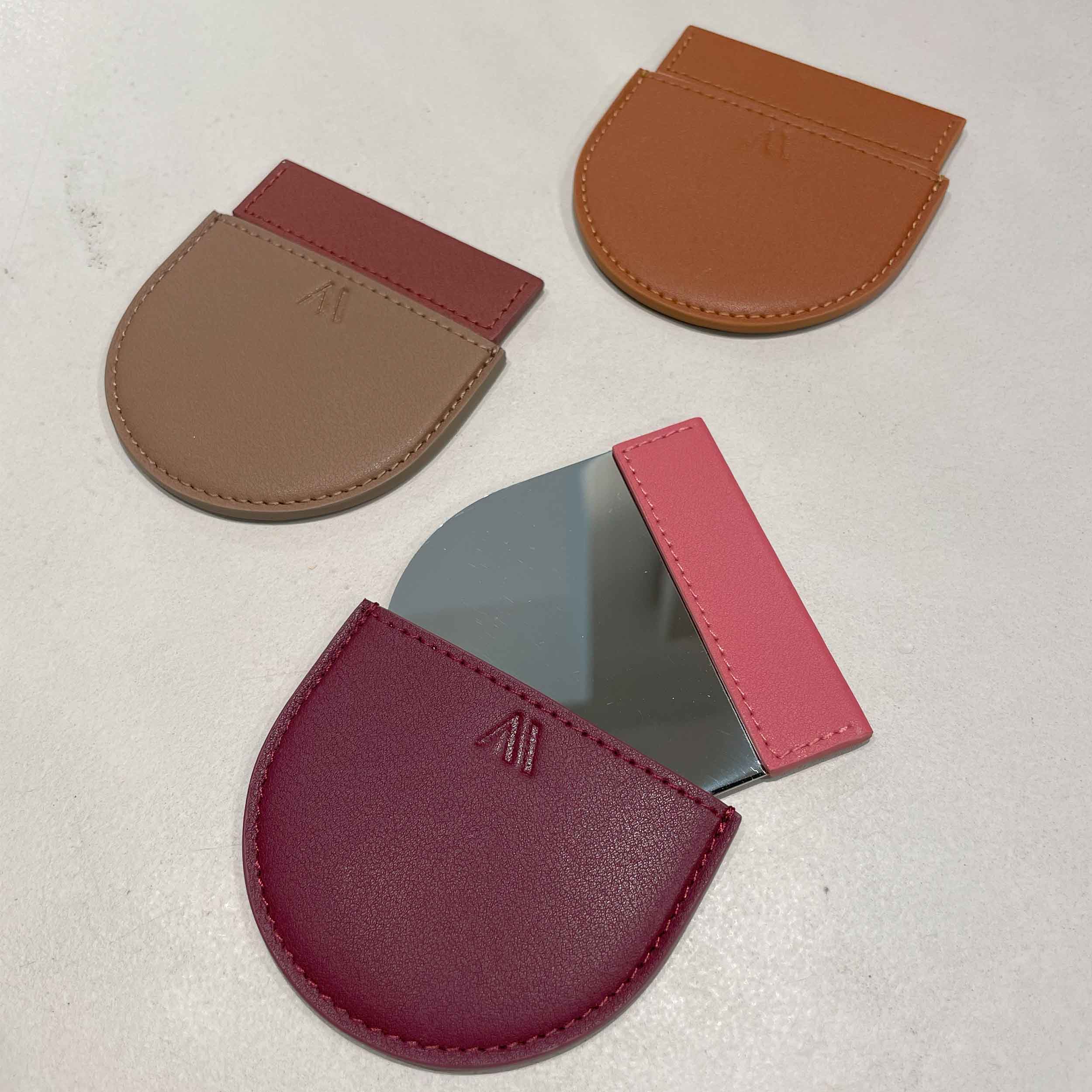 Pocket mirror Hazelnut / Forest Green - Image 3