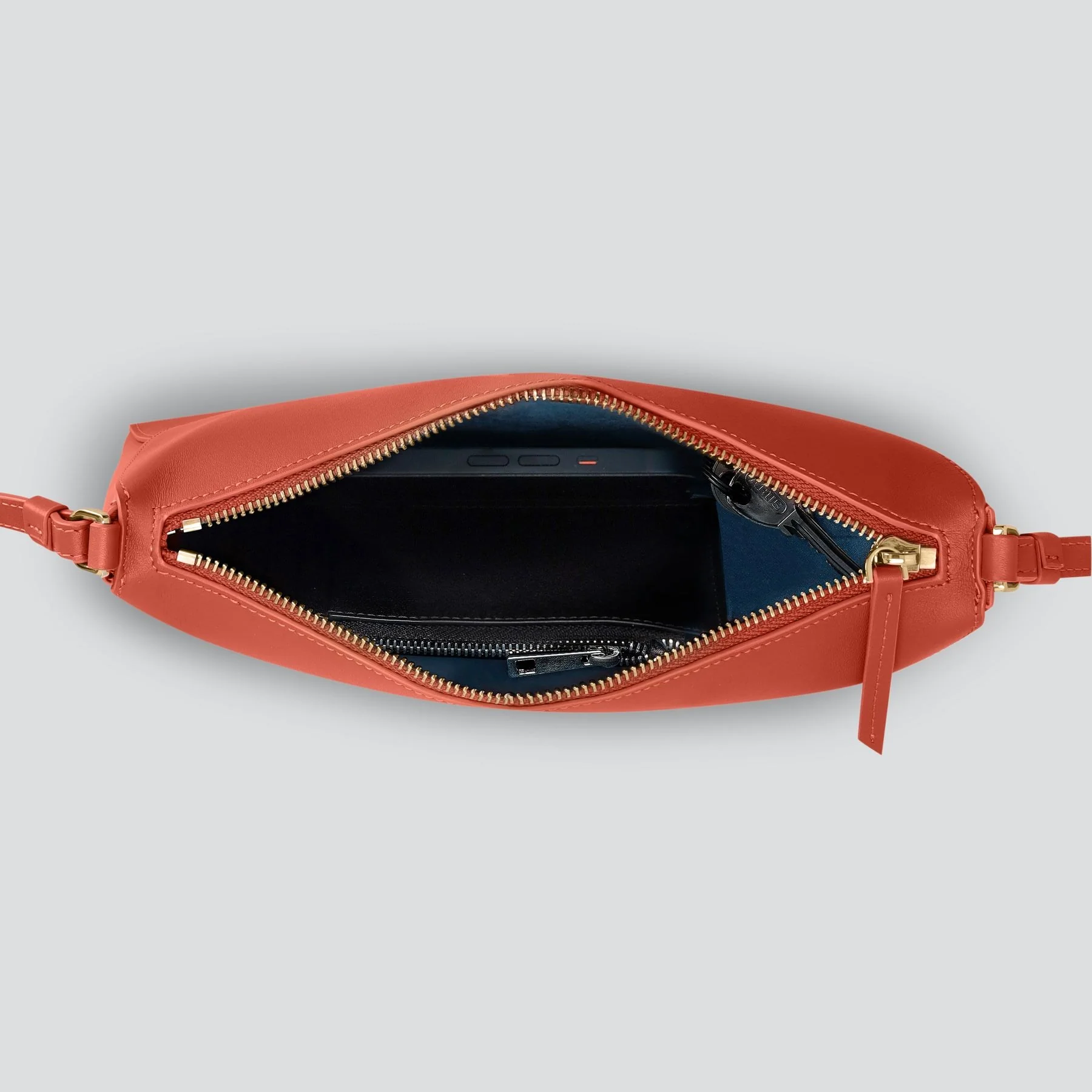 Rebel Clutch - soft touch terracotta - Image 3