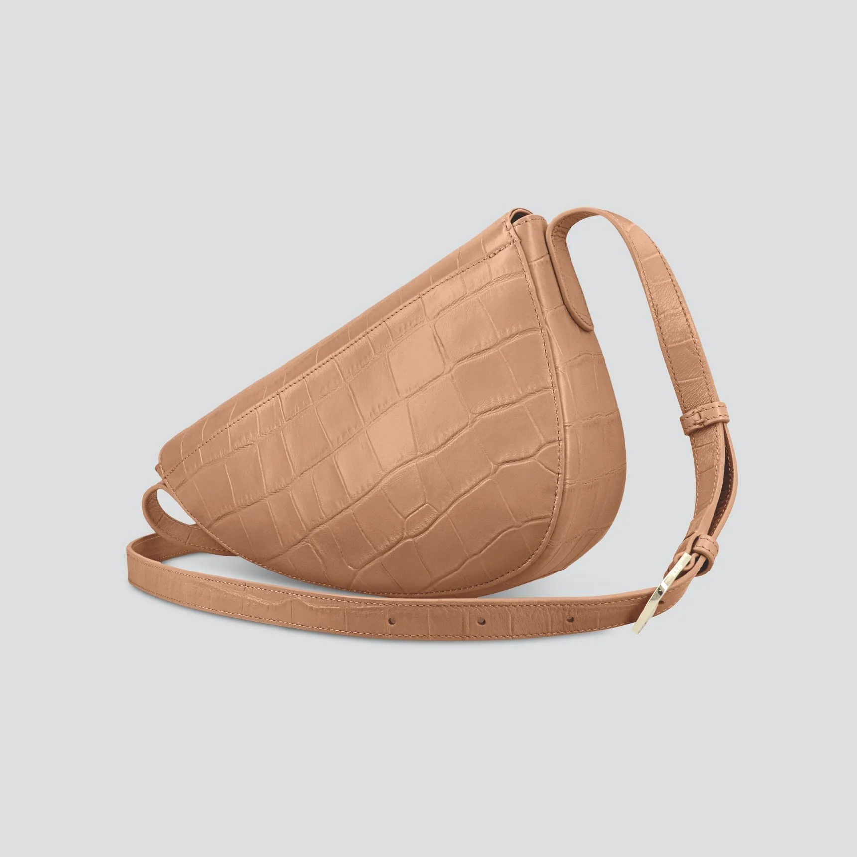 Rebel Cross Body - soft croco cappuccino - Image 4