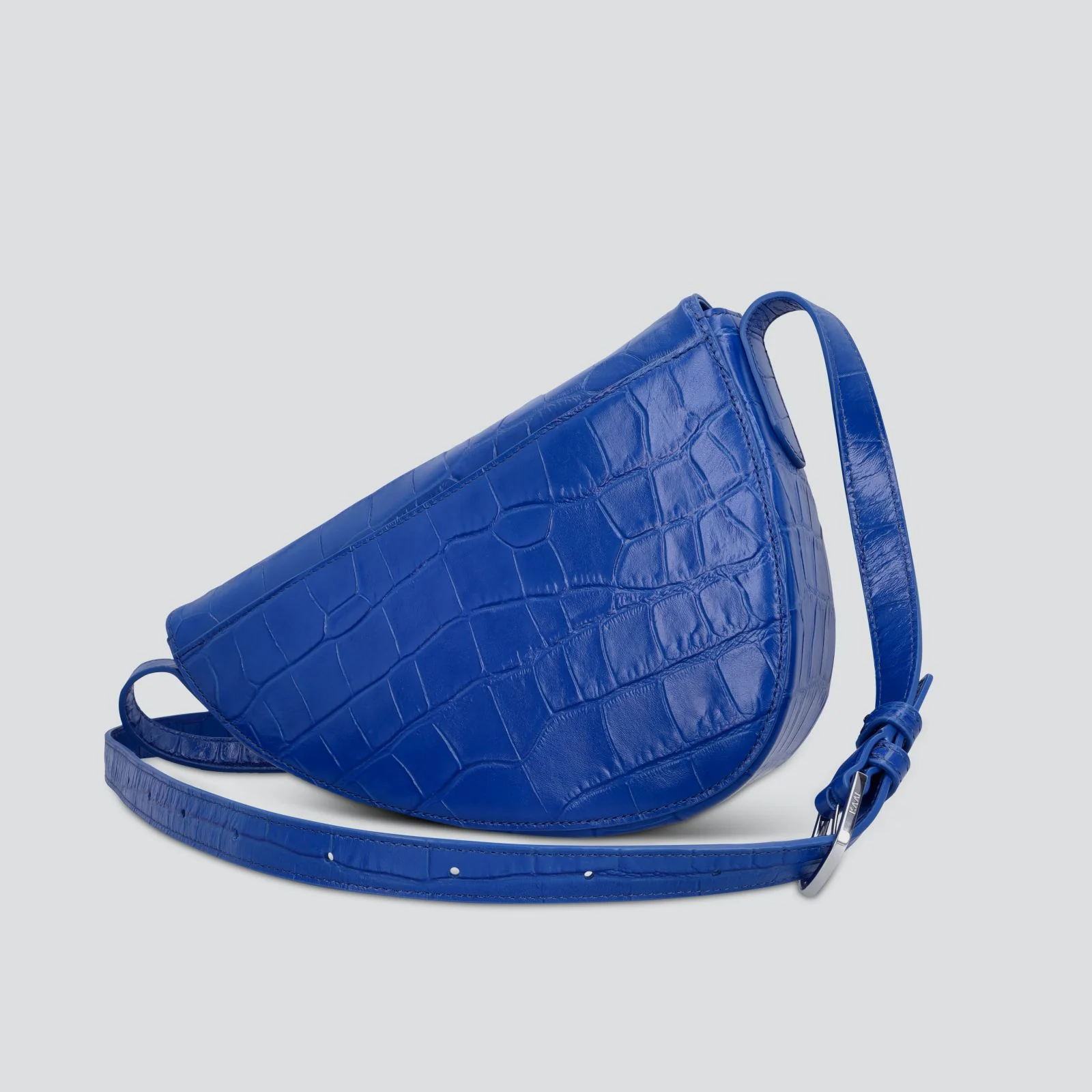 Rebel Cross Body - soft croco electric blue - Image 3