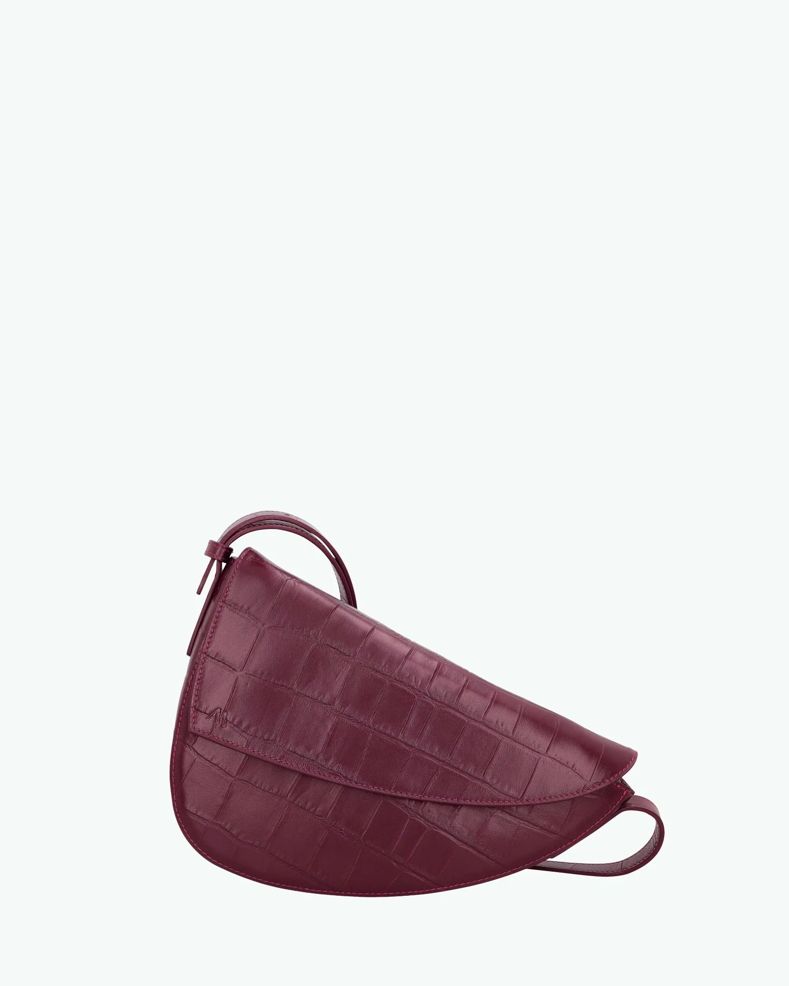 Rebel Cross Body - soft croco merlot