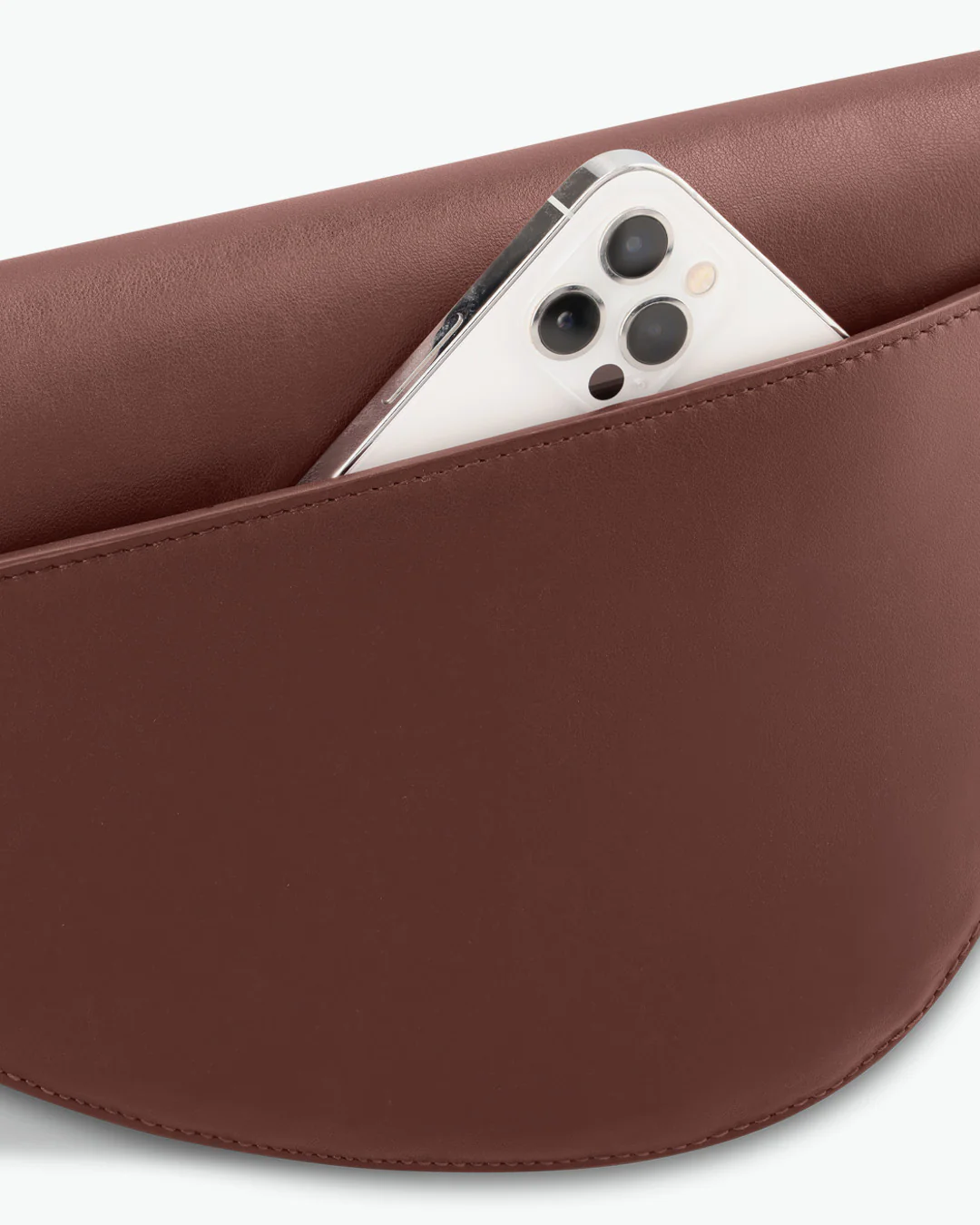 Rebel Cross Body - soft touch chestnut brown - Image 3