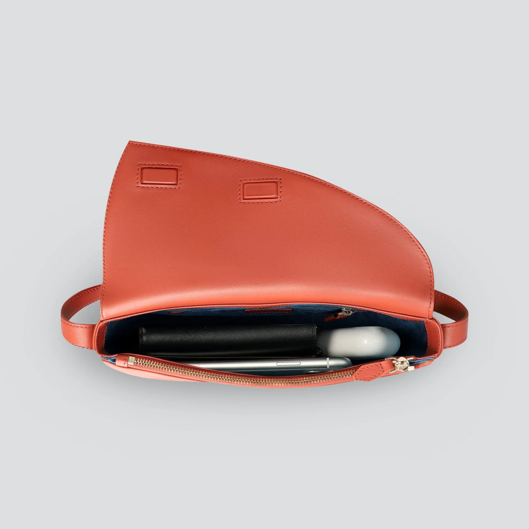 Rebel Cross Body - soft touch terracotta - Image 2