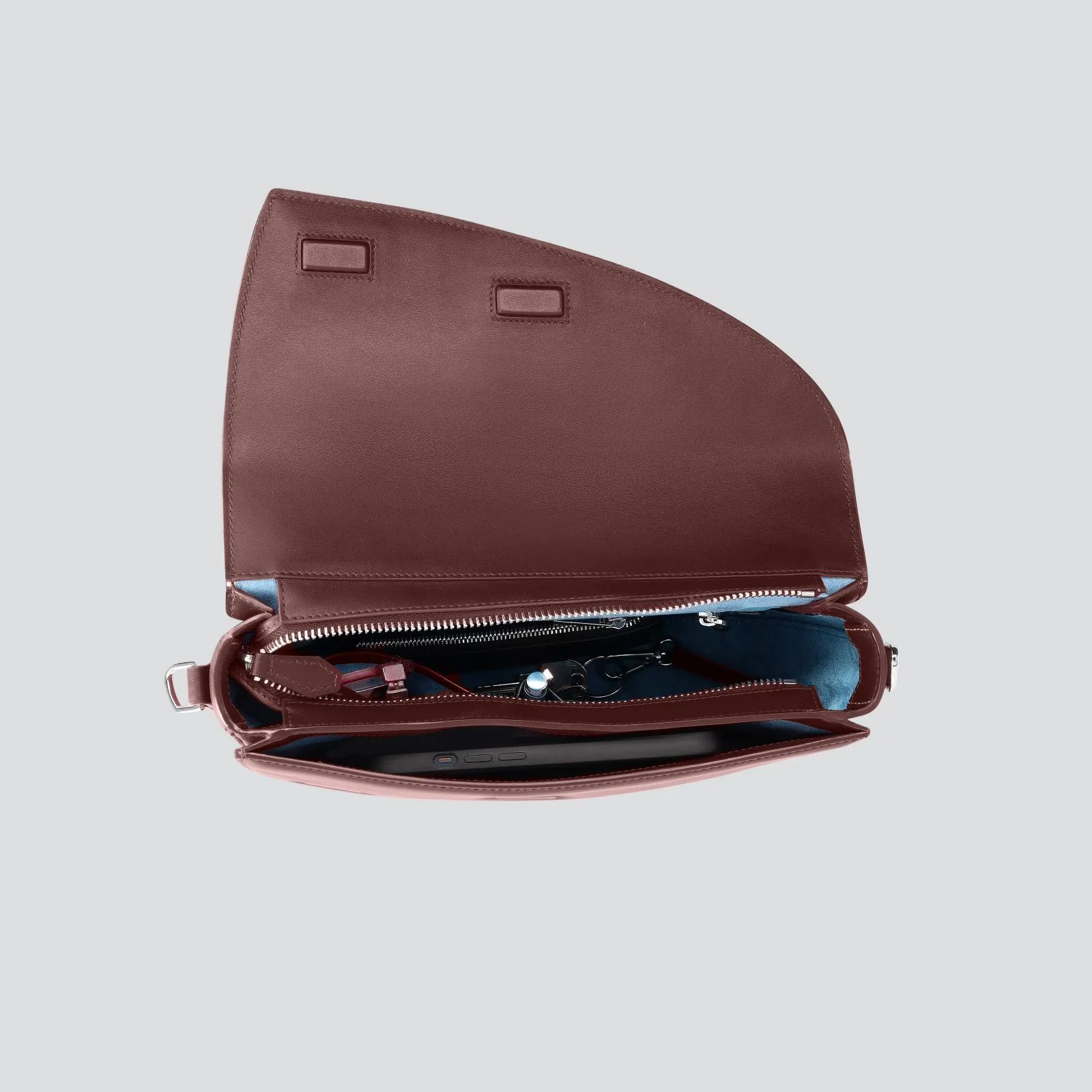 Rebel Saddle Bag - soft touch garnet brown - Image 2
