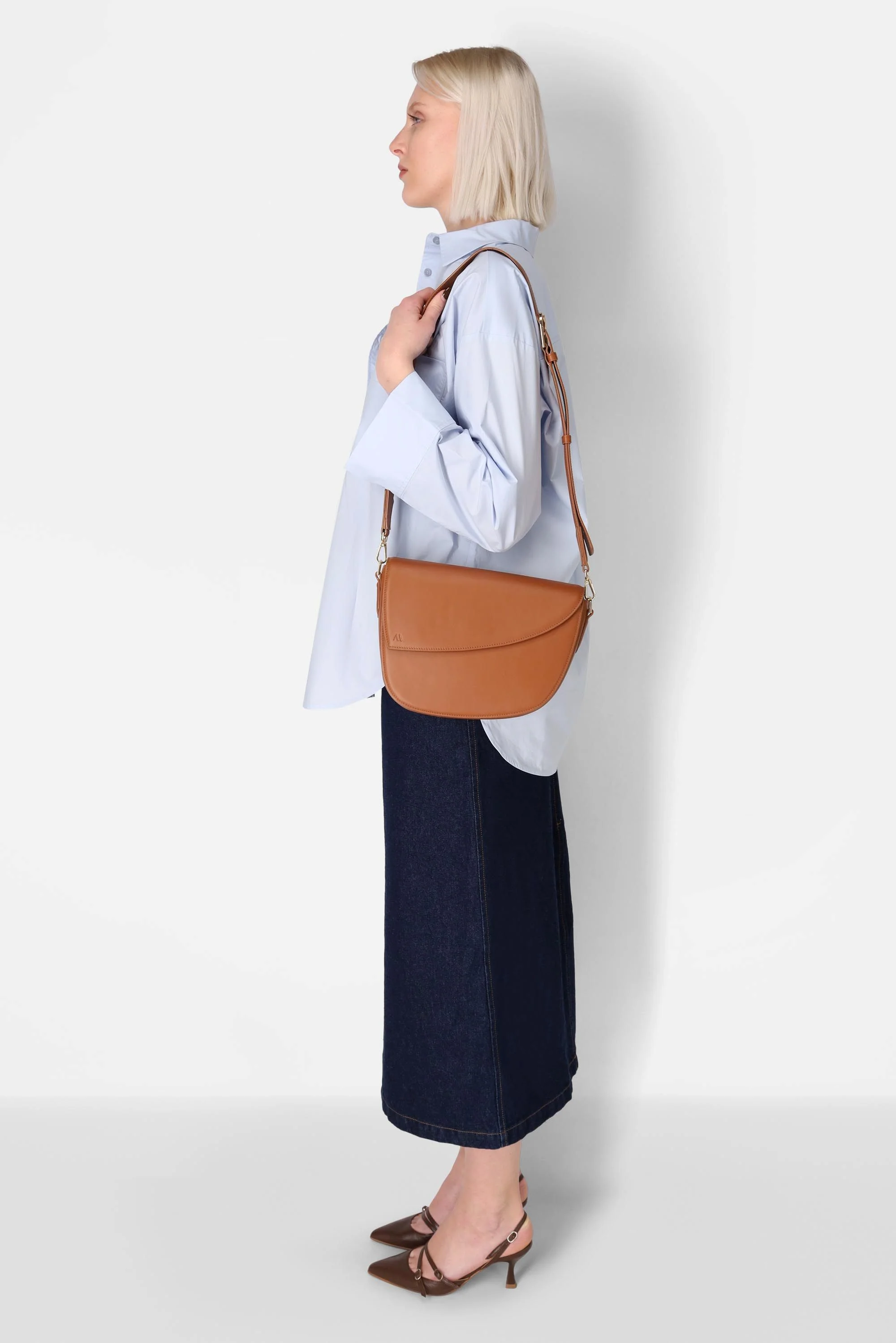 Rebel Saddle Bag - soft touch cream - Image 8