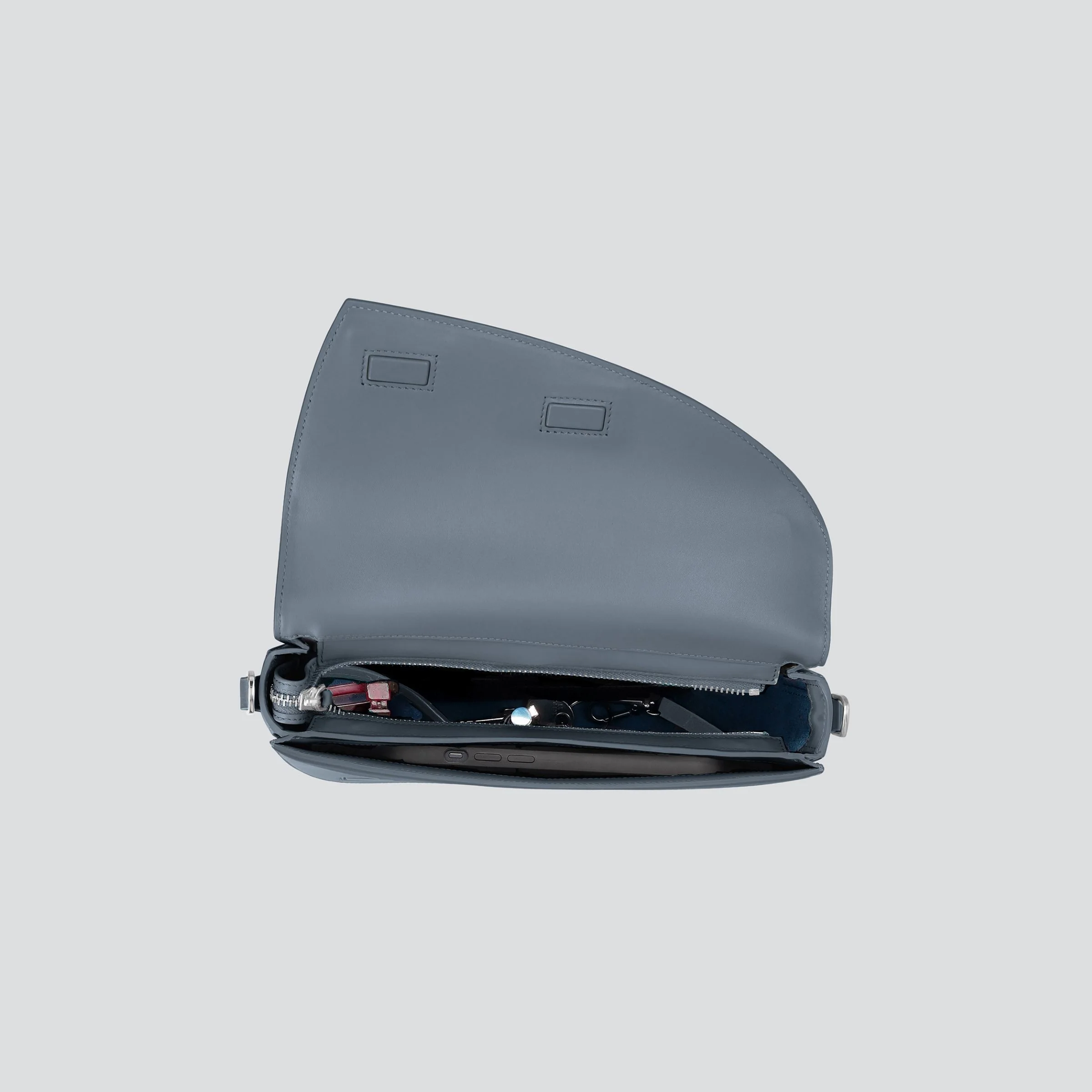 Rebel Saddle Bag - soft touch steel blue - Image 2
